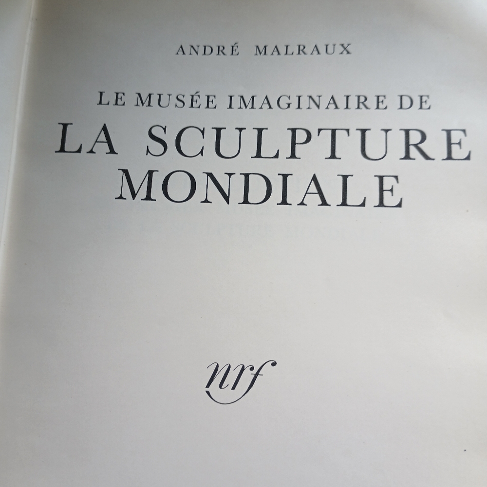 1952 Art Book:Imaginary Museum of World Sculpture